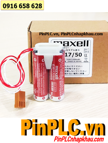 Maxell 2ER17/50; Pin nuôi nguồn Maxell 2ER17/50 lithium 3.6v 5500mAh (2 viên ghép đôi)